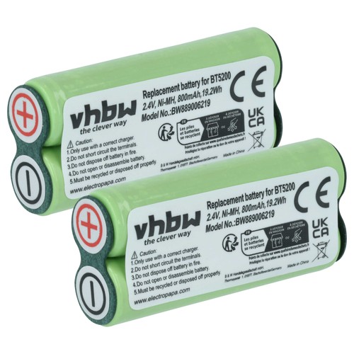 Batteria per philips - 2x,